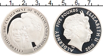 Продать Монеты Олдерни 5 фунтов 2010 Серебро