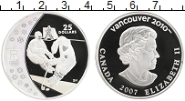 Продать Монеты Канада 25 долларов 2007 Серебро