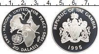 Продать Монеты Гамбия 20 даласи 1995 Серебро