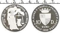 Продать Монеты Андорра 10 динерс 1998 Серебро