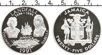 Продать Монеты Ямайка 25 долларов 1991 Серебро