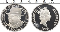 Продать Монеты Олдерни 5 фунтов 1999 Серебро