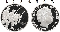 Продать Монеты Остров Джерси 5 фунтов 2009 Серебро