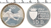 Продать Монеты Андорра 10 динерс 1989 Серебро
