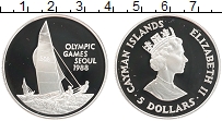 Продать Монеты Каймановы острова 5 долларов 1988 Серебро