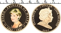 Продать Монеты Острова Кука 1 доллар 2007 Позолота