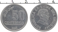 Продать Монеты Уругвай 50 сентесим 2002 Медно-никель