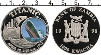 Продать Монеты Замбия 1000 квач 1998 Латунь