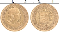 Продать Монеты Перу 1 либра 1916 Золото