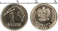 Продать Монеты Польша 1 грош 1999 Латунь