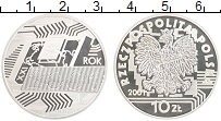 Продать Монеты Польша 10 злотых 2001 Серебро