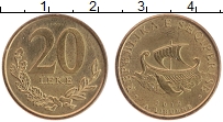 Продать Монеты Албания 20 лек 2012 сталь покрытая латунью