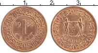 Продать Монеты Суринам 1 цент 1988 сталь с медным покрытием