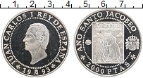 Продать Монеты Испания 2000 песет 1993 Серебро
