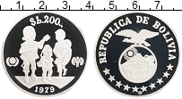 Продать Монеты Боливия 200 боливар 1979 Серебро