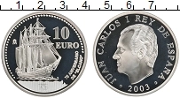 Продать Монеты Испания 10 евро 2003 Серебро