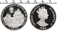 Продать Монеты Каймановы острова 5 долларов 1988 Серебро