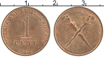 Продать Монеты Борнео 1 цент 1962 Медь