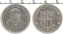 Продать Монеты Маврикий 1 рупия 1991 Медно-никель