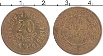 Продать Монеты Тунис 20 миллим 1960 Медь