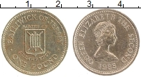 Продать Монеты Остров Джерси 1 фунт 1985 Медно-никель
