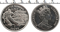 Продать Монеты Гибралтар 1 крона 1998 Медно-никель