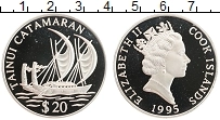 Продать Монеты Острова Кука 20 долларов 1995 Серебро
