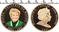Продать Монеты Острова Кука 1 доллар 2007 Позолота