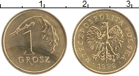 Продать Монеты Польша 1 грош 1992 Латунь