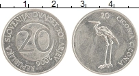 Продать Монеты Словения 20 толаров 2006 Медно-никель