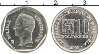 Продать Монеты Венесуэла 10 боливар 2000 Сталь покрытая никелем