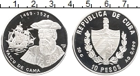 Продать Монеты Куба 10 песо 2002 Серебро