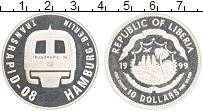 Продать Монеты Либерия 10 долларов 1999 Серебро