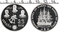 Продать Монеты Испания 25 экю 1997 Серебро