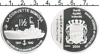 Продать Монеты Сен-Пьер и Микелон 1 1/2 евро 2004 Серебро