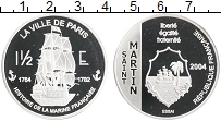 Продать Монеты Святой Мартин 1 1/2 евро 2004 Серебро
