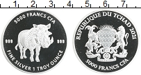 Продать Монеты Чад 5000 франков 2021 Серебро