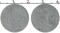 Продать Монеты Чехословакия 20 хеллеров 1944 Цинк