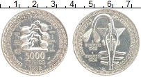 Продать Монеты Западно-Африканский Союз 5000 франков 1982 Серебро