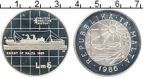 Продать Монеты Мальта 5 лир 1986 Серебро