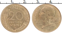 Продать Монеты Франция 20 сантим 1976 Медно-никель