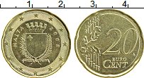 Продать Монеты Мальта 20 евроцентов 2008 Латунь