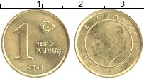 Продать Монеты Турция 1 куруш 2005 Бронза