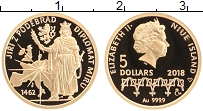 Продать Монеты Ниуэ 5 долларов 2018 Золото