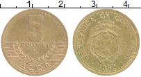 Продать Монеты Коста-Рика 5 колон 1997 Латунь