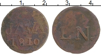 Продать Монеты Остров Ява 1 стивер 1810 Медь