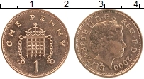 Продать Монеты Великобритания 1 пенни 2000 сталь с медным покрытием