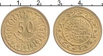 Продать Монеты Тунис 50 миллим 1960 Медь