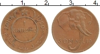 Продать Монеты Сомали 1 сентесимо 1950 Медь