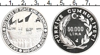 Продать Монеты Турция 50000 лир 1992 Серебро